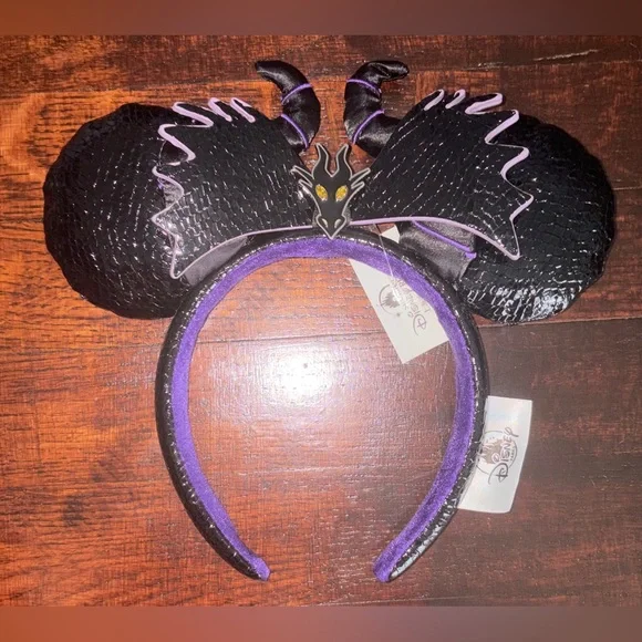 Disney Maleficent-inspired Black & Purple Minnie Ear Headband - Picture 2 of 5